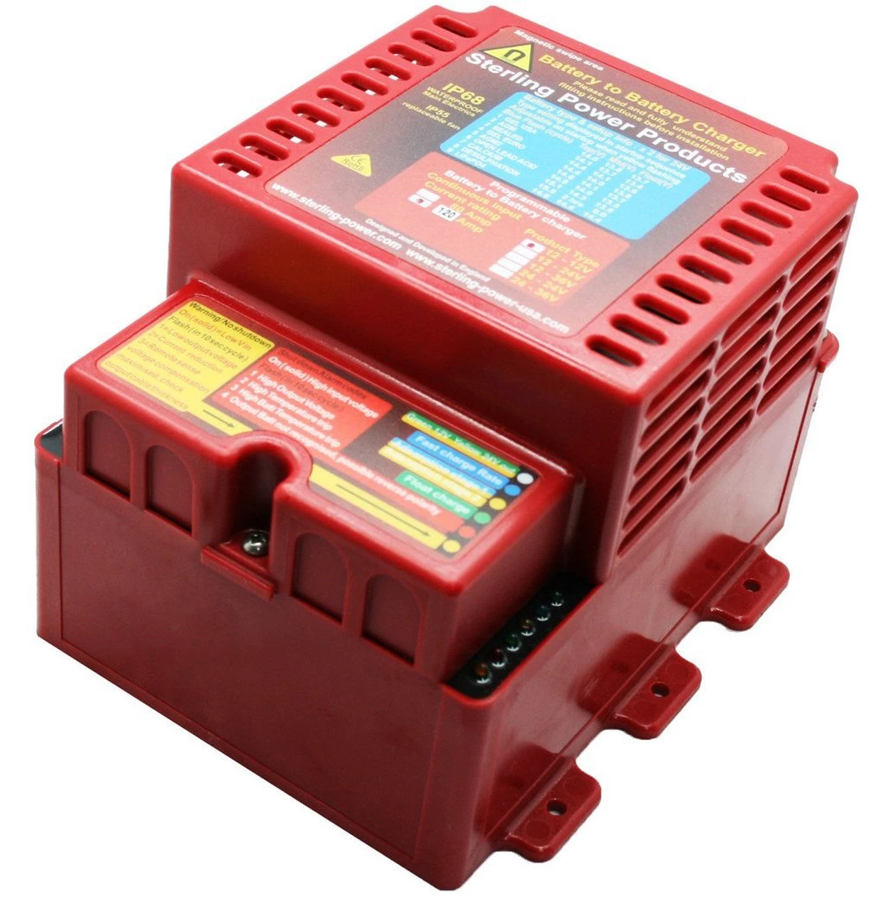 Sterling 12V 60 Amp or 120 Amp Waterproof Caravan Trailer Battery To Battery B2B Charger 4 Sterling 12V 60 Amp or 120 Amp Waterproof Caravan Trailer Battery To Battery B2B Charger - Image 2