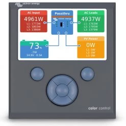 Victron Energy Color Control GX Panel for Batteries & Solar Panels -Cheap Electrical Store Color Control Screen Overview 95338.1547630492