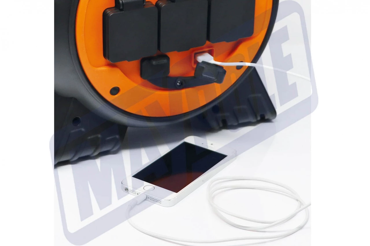 15m Roller Mains Unit Camping Hook Up with LED light 5 15m Roller Mains Unit Camping Hook Up with LED light - Image 3