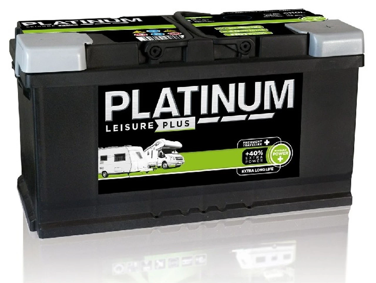 Platinum 100ah Campervan Motorhome Caravan Leisure Battery (LOW Height) 3 Platinum 100ah Campervan Motorhome Caravan Leisure Battery (LOW Height)