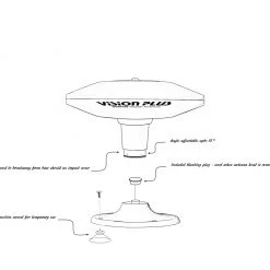 Vision Plus Status 350 Omni-Directional Antenna with VP2 TV Amplifier -Cheap Electrical Store Status 350.355 scaled 18833.1633448149