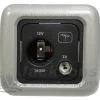 CBE 3 Pin & 12v Auto Socket with Twin Support & Frame -Cheap Electrical Store Tv Ariel Silver Cropped JLS 32576.1420629720