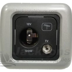CBE 3 Pin & 12v Auto Socket with Twin Support & Frame