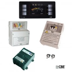 CBE PC110 Campervan 12v Control Panel Kit with Charger, Fusebox & Breaker