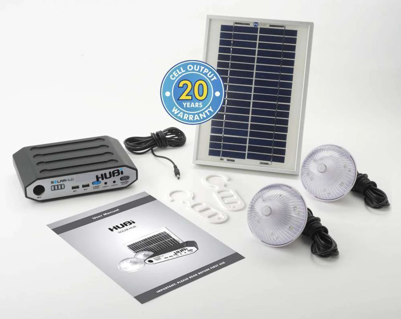 HUBi 2K Power and Lighting System Caravan Solar Hub Kit 3 HUBi 2K Power and Lighting System Caravan Solar Hub Kit