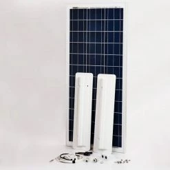 Sargent 100w Solar Panel Kit with 15A MPPT Charge Controller & Alloy Fittings