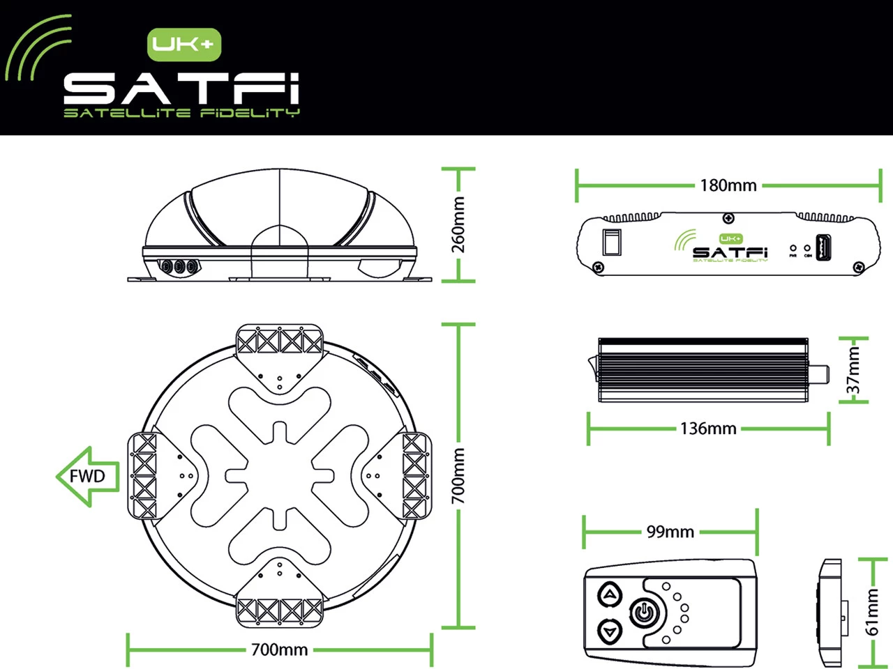 Sat-Fi UK + Fully Automatic Caravan Campervan and Motorhome Satellite Dome 6 Sat-Fi UK + Fully Automatic Caravan Campervan and Motorhome Satellite Dome - Image 4